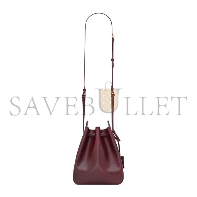 YSL BUCKET BAG IN LEATHER 817386AADOO6195 (18*24*7cm)
